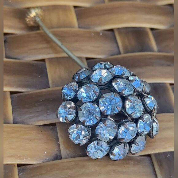 Vintage 1940s rhinestone stickpin - Picture 1 of 6